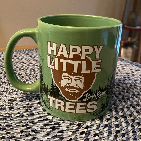 Bob Ross Green Coffee Mug - Picture 2 of 4